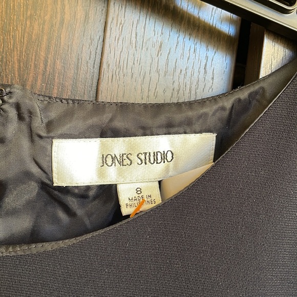 Jones studio size 8 sheath dress blue in excellent used condition - Picture 2 of 6
